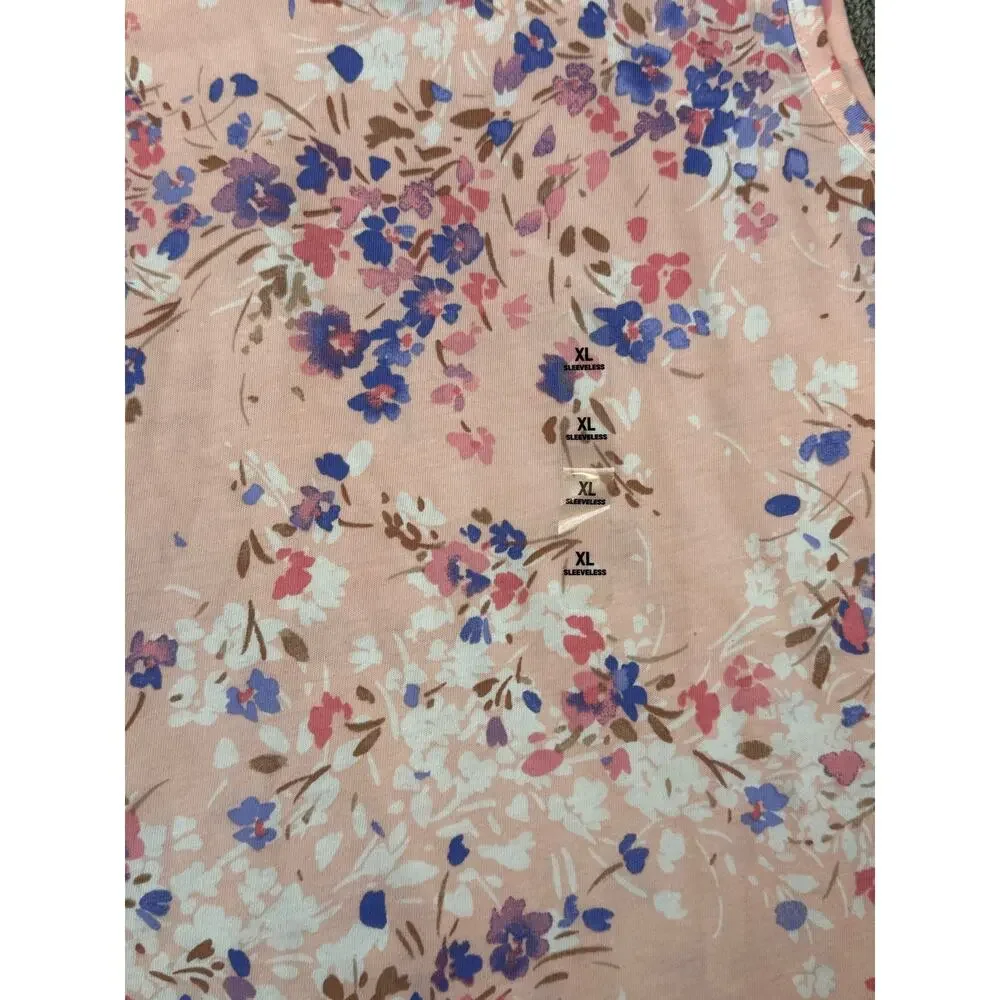 NWT Children's Place Tank Top Pink Floral Girls Size XL (14)‎